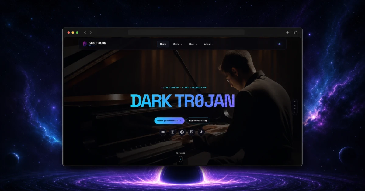 DARK TROJAN MUSIC (Music Website)