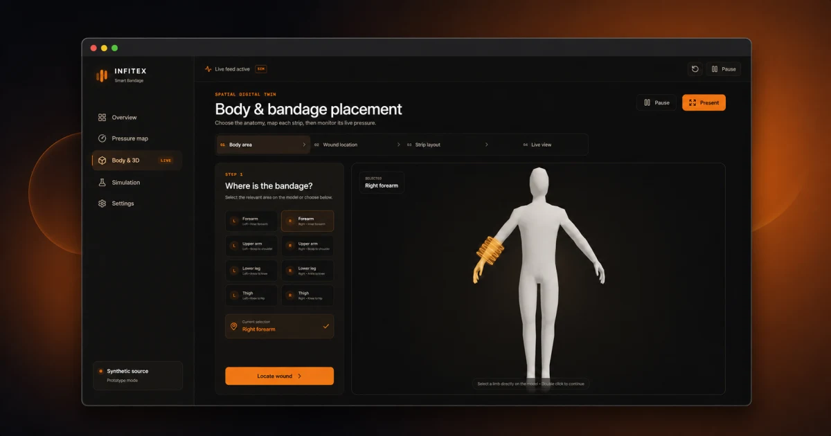 Smart Bandage Pressure Monitoring App